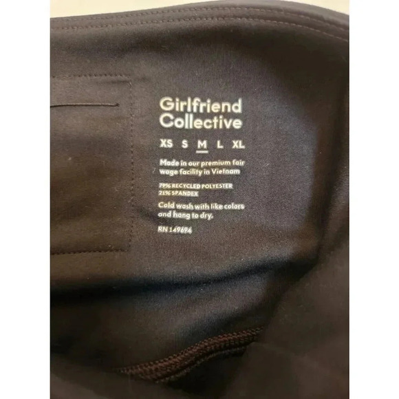 Girlfriend Collective Activewear Leggings Black Size Medium - Picture 3 of 6